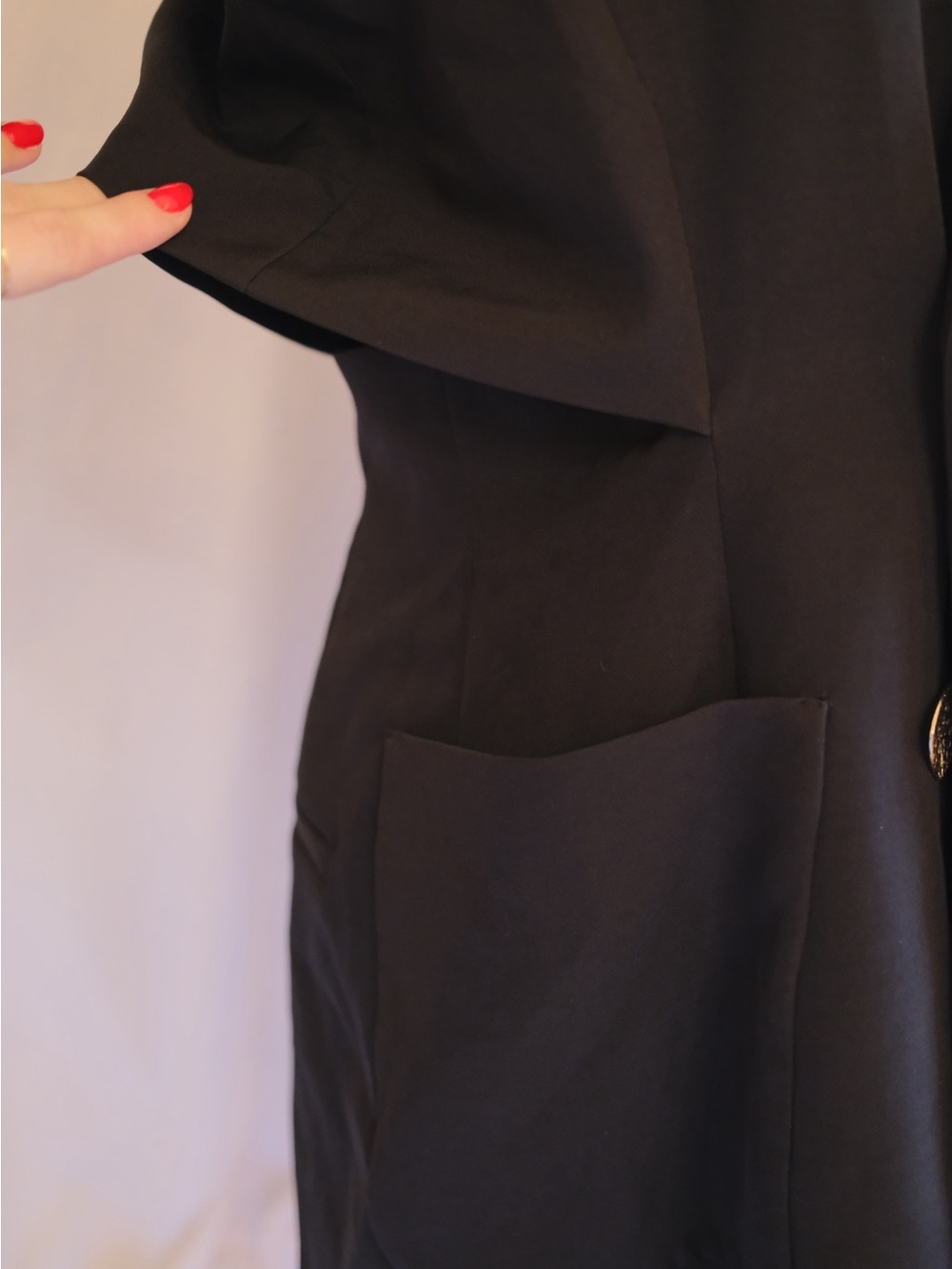 Zara Black Tuxedo Style Romper Tailored Blazer Playsuit S - Picture 6 of 10